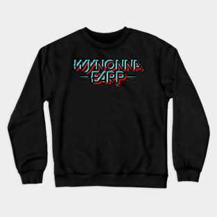 Wynonna Earp Logo Glitch - Black Crewneck Sweatshirt